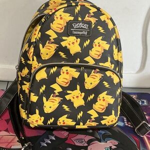 Loungefly Black and Yellow Pikachu Kids Backpack